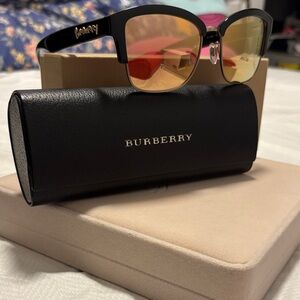 Burberry Black and Gold Women's Sunglasses